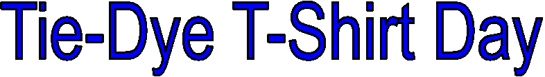 Tie-Dye T-Shirt Day